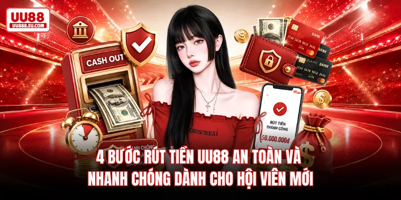 4 bước rút tiền UU88 an toàn và nhanh chóng dành cho hội viên mới 